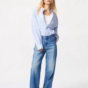 Uniqlo wide straight jeans